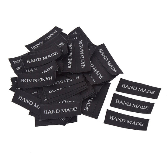 Etiquette artisanale noire (paquet de 10)