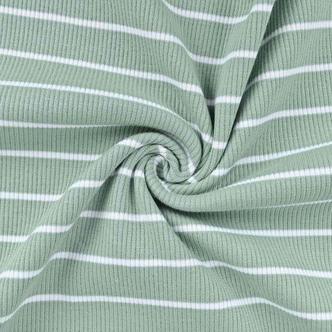 Rib Jersey Stripes “Old Green”
