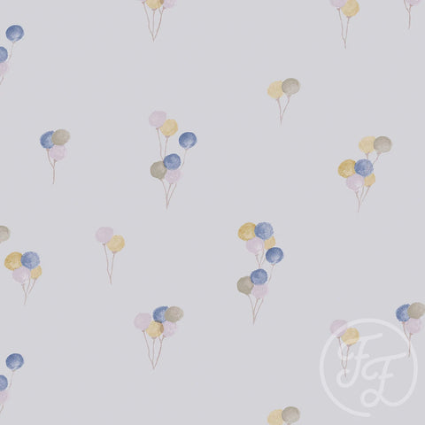 Family Fabrics Lycra Eco „Balloons Sky Blue”