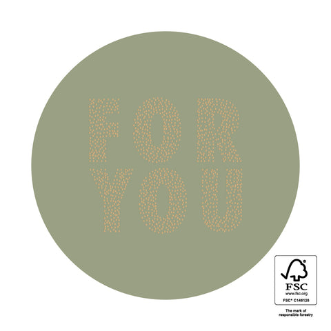 For You - Old Green Stickers (3 pieces)