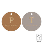 Duo d'étiquettes cadeaux - Capital Gold (2 pièces)