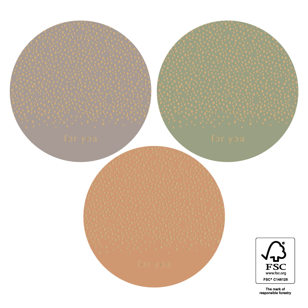Multi - Little Dot Gold Faded Stickers (3 Stück) – Stoooff.com