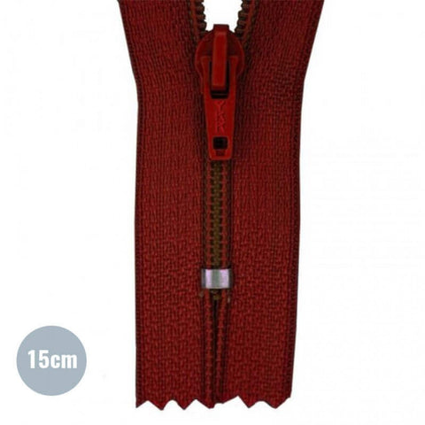 Zipper YKK 15cm “Bordeaux”