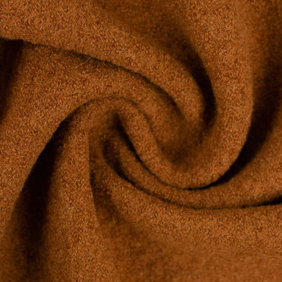Pure boiled wool melange "ochre"