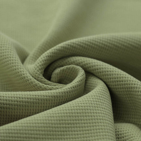 Jersey tricoté gaufré « Olive »