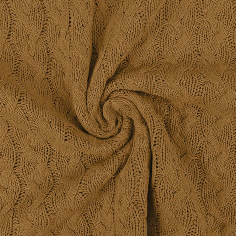 Câble tricoté en coton "Camel"