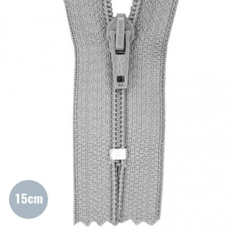 Zipper YKK 15cm “Grey”
