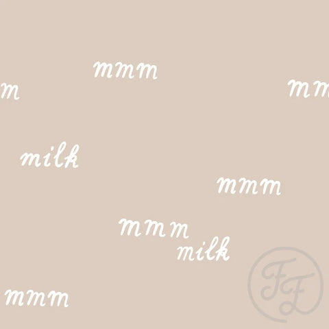 Family Fabrics / Baby Rib 320g „Milk Taupe“