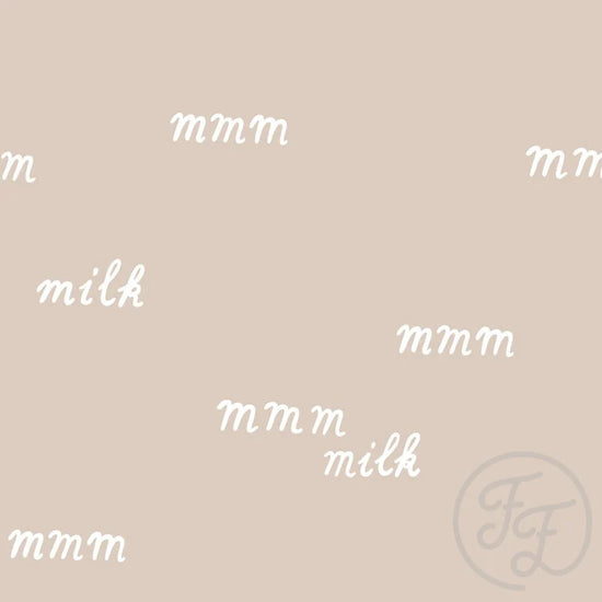 Tissus Familiaux / Côtes Bébé 320g « Lait Taupe »