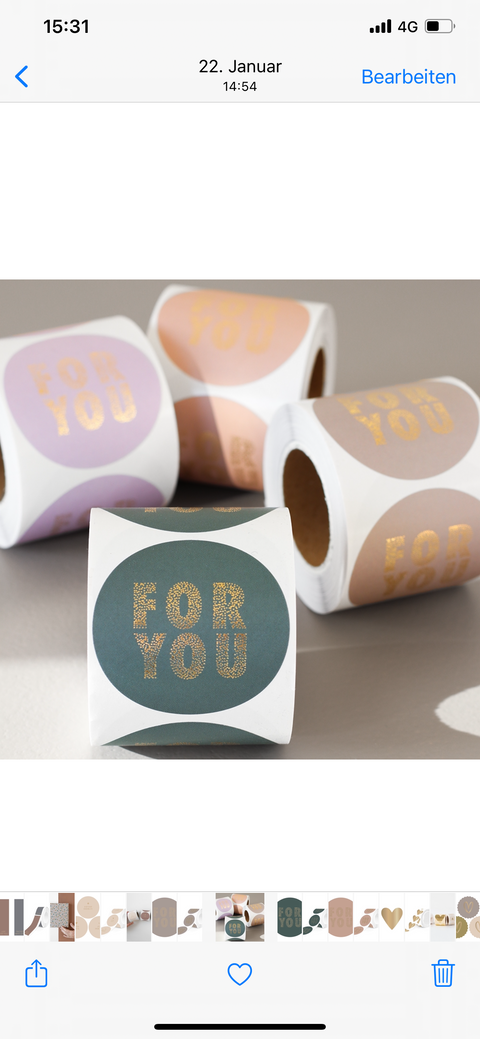For You - Pink Stickers (3 pieces)
