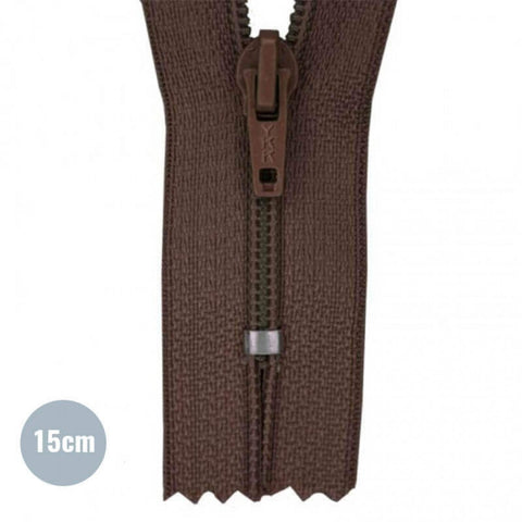 Zipper YKK 15cm “Brown”