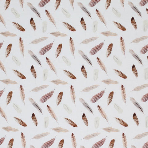 cotton fabric "feathers”