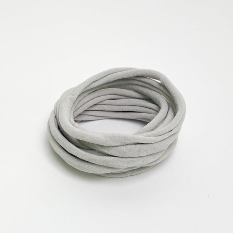 Nylon hairband "light grey"