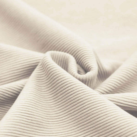 Jersey Côtelé Ottoman « Beige Naturel »