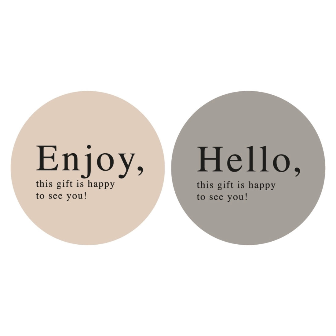 Duo - Enjoy / Hello Stickers (2 pieces)