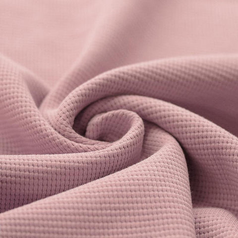 Waffle Knit Jersey “Nude Pink”