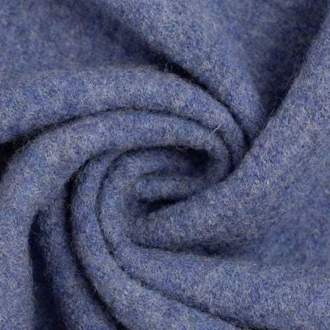 Pure boiled wool melange "Blue"