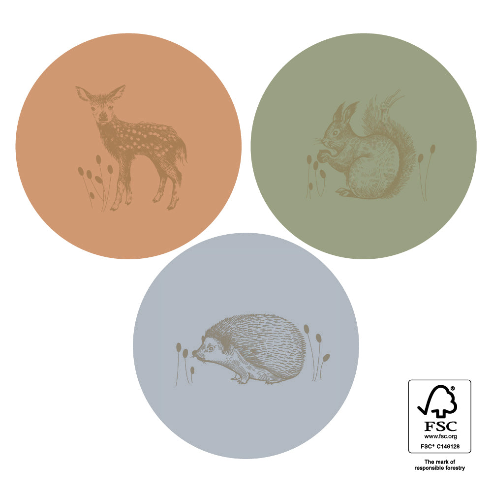 Multi - Forest Gold Faded Stickers (3 Stück) – Stoooff.com