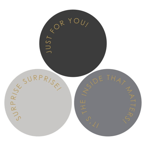Multi - Modern Gold Stickers (3 pieces)