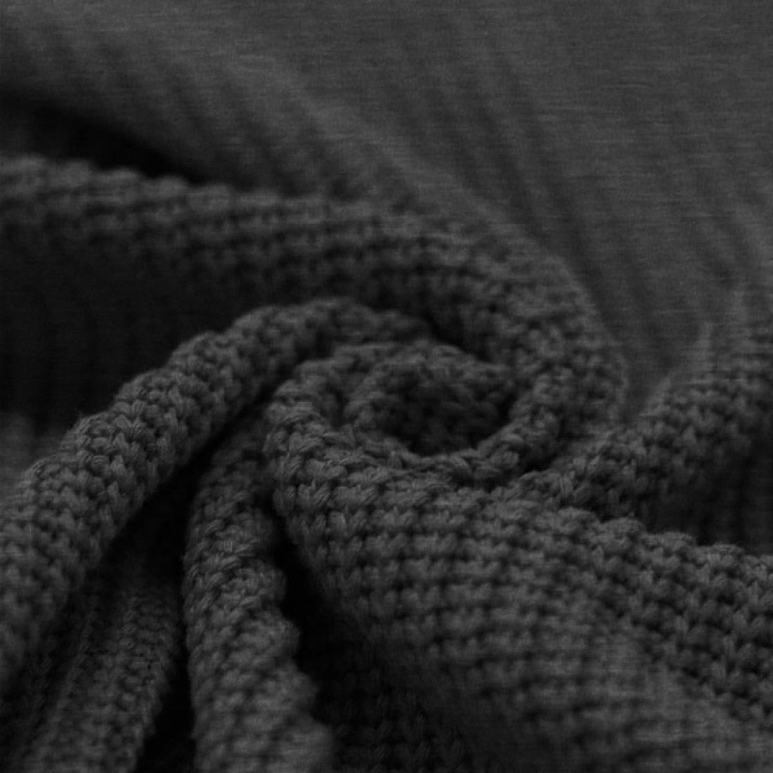 Big Knit mélange "Gris foncé"