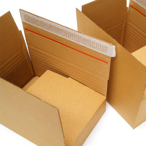 Self-adhesive box with adhesive and tear strip 10-pack