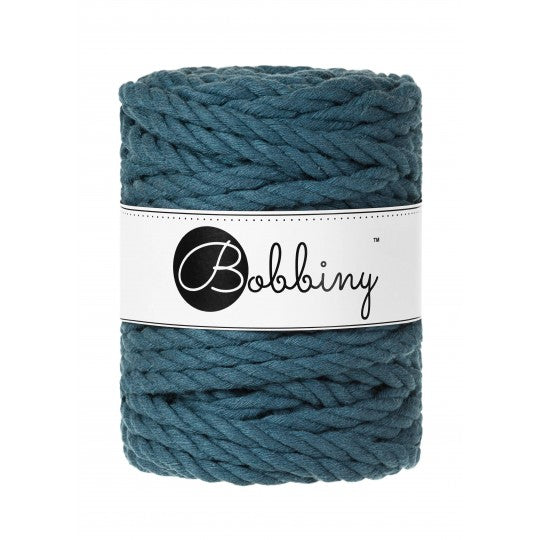 Bleu Paon / CORDON MACRAMÉE 3PLIS 9MM 30M 