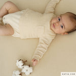 Mousseline de coton la plus pure "Beige"