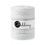 White / MACRAME CORDS 3PLY 5MM 100M 