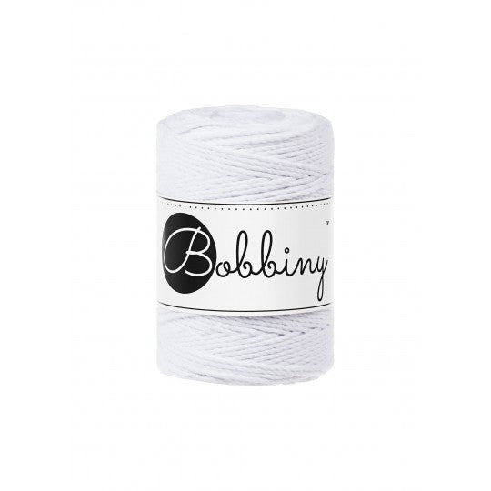 White / MACRAME CORD 3PLY 1.5MM 100M 